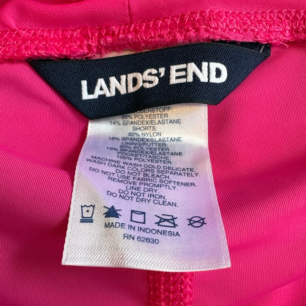 Women’s Lands' End Fuchsia Quick Dry Active Board Skort, Size 6 - Picture 5 of 13